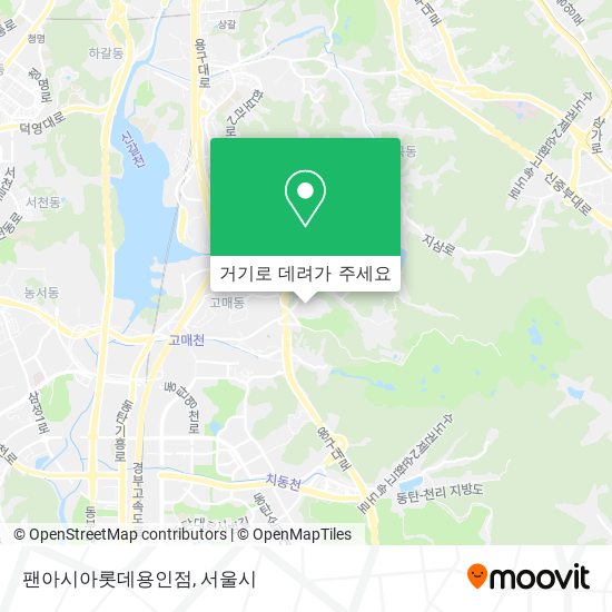 팬아시아롯데용인점 지도