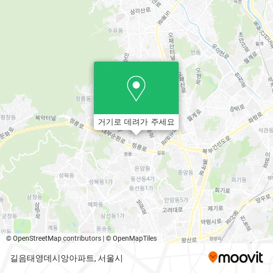 길음태영데시앙아파트 지도