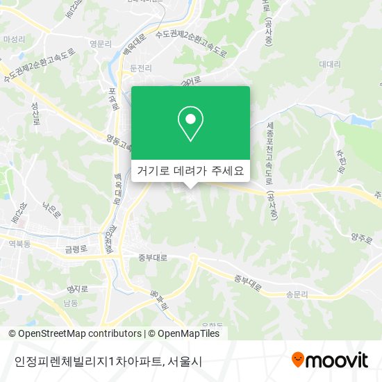 인정피렌체빌리지1차아파트 지도