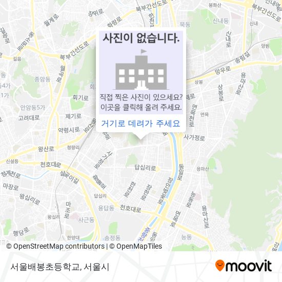 서울배봉초등학교 지도