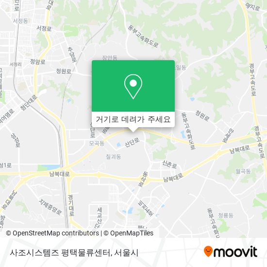사조시스템즈 평택물류센터 지도