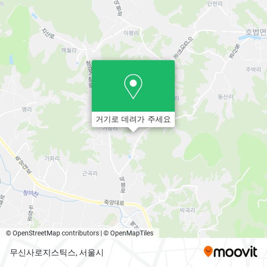 무신사로지스틱스 지도