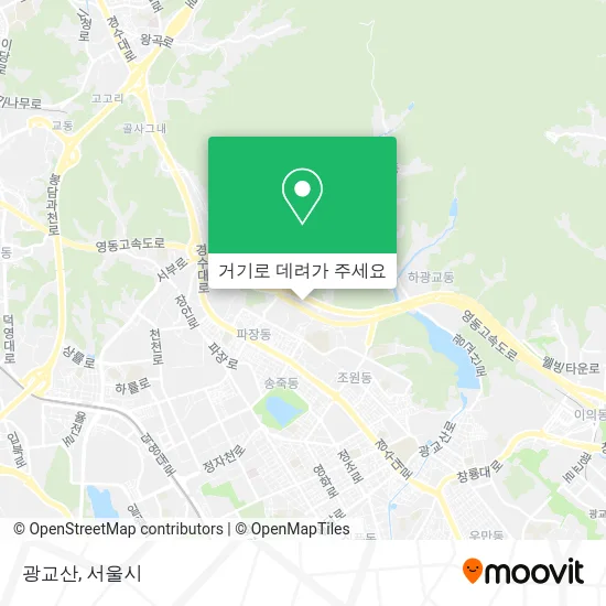 광교산 지도
