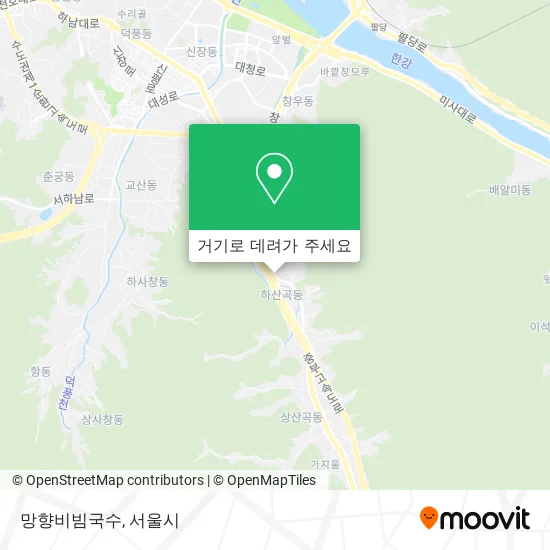 망향비빔국수 지도