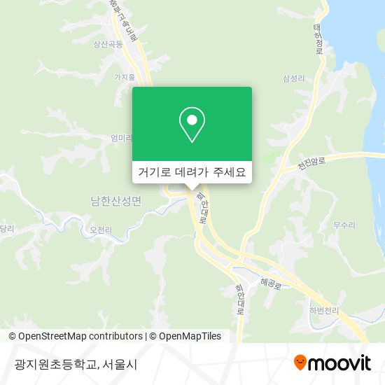 광지원초등학교 지도