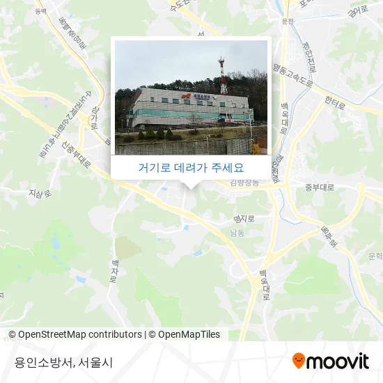 용인소방서 지도