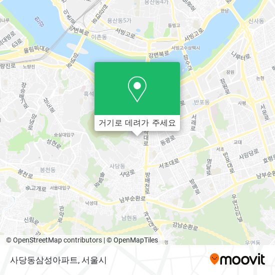 사당동삼성아파트 지도