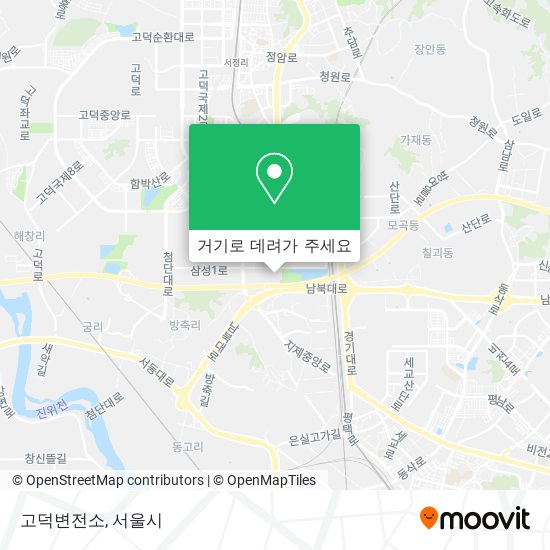 고덕변전소 지도
