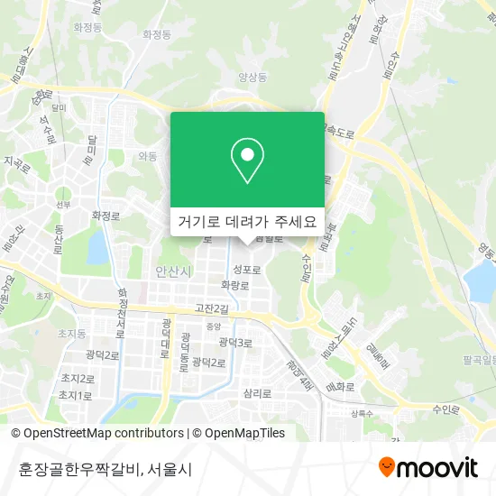 훈장골한우짝갈비 지도