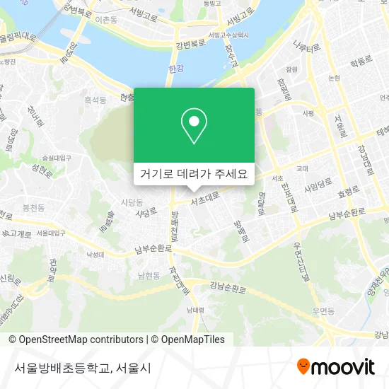 서울방배초등학교 지도