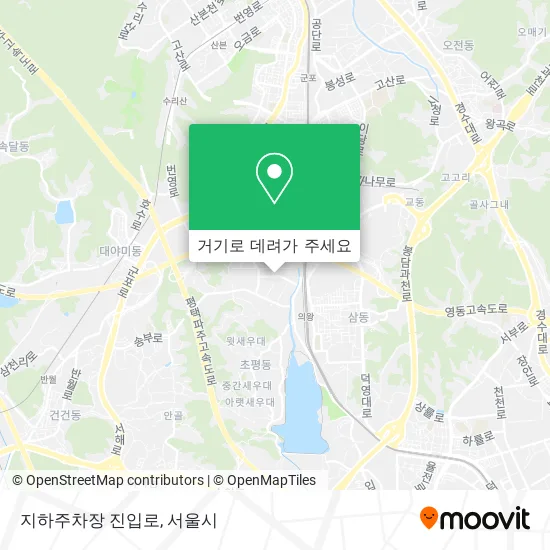 지하주차장 진입로 지도