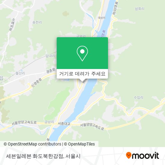 세븐일레븐 화도북한강점 지도