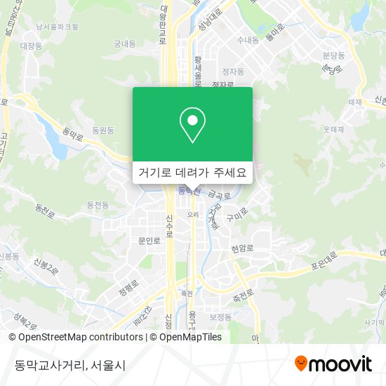 동막교사거리 지도