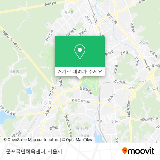 군포국민체육센터 지도