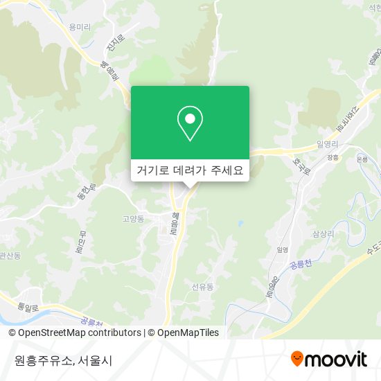 원흥주유소 지도