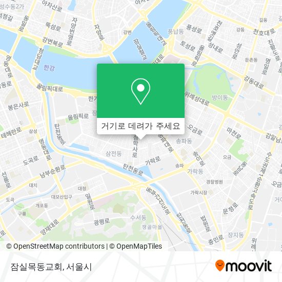 잠실목동교회 지도