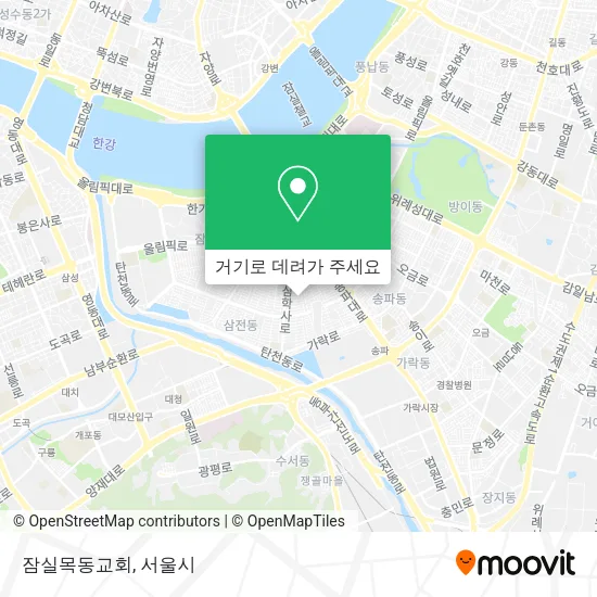 잠실목동교회 지도