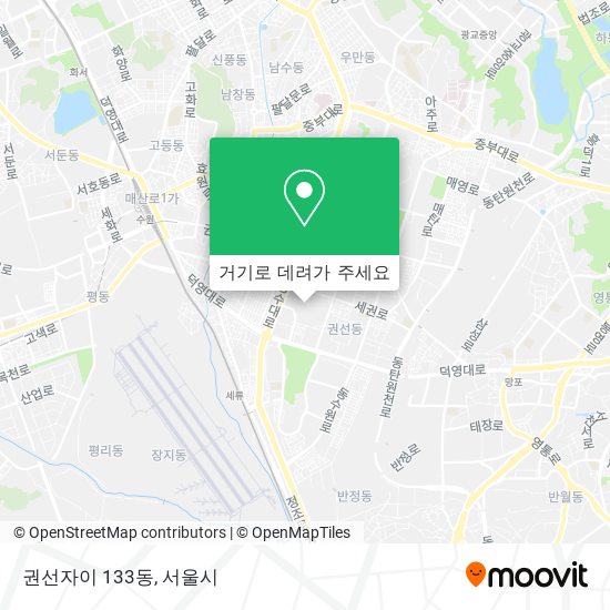 권선자이 133동 지도