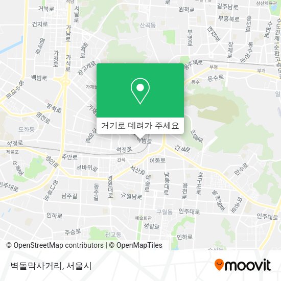 벽돌막사거리 지도