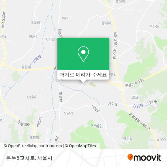 본두5교차로 지도