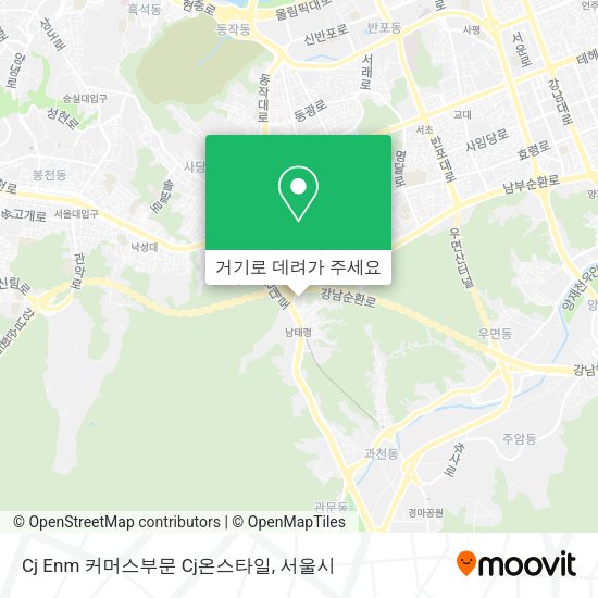 Cj Enm 커머스부문 Cj온스타일 지도
