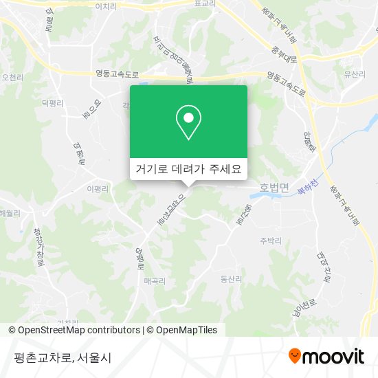 평촌교차로 지도