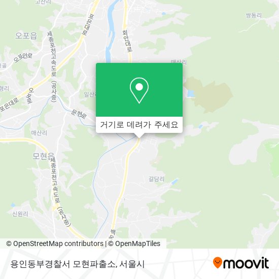 용인동부경찰서 모현파출소 지도