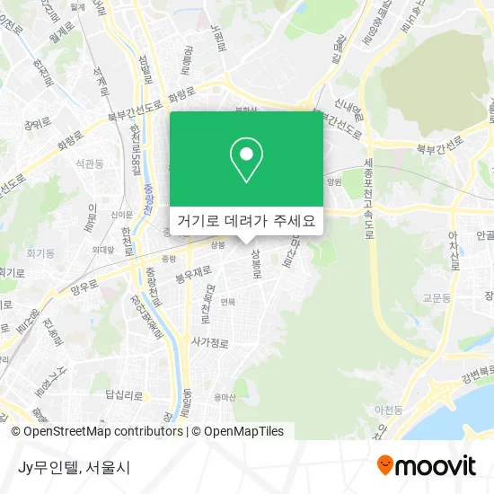 Jy무인텔 지도