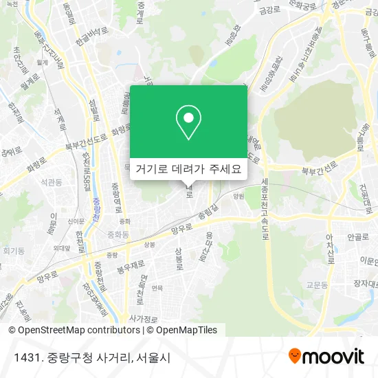 1431. 중랑구청 사거리 지도