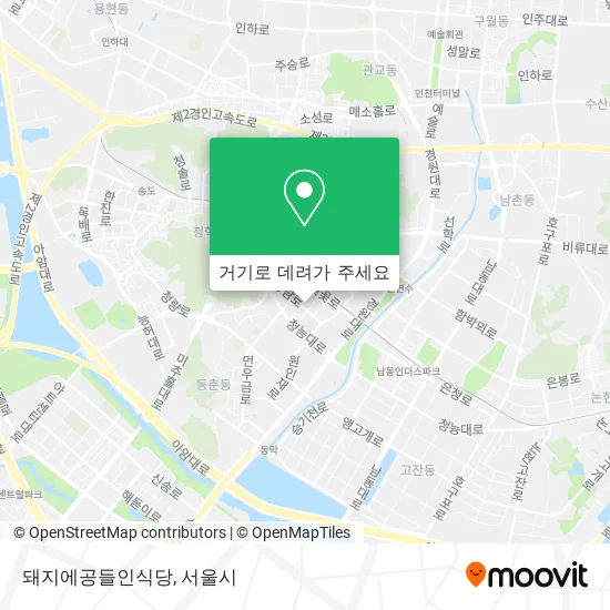 돼지에공들인식당 지도