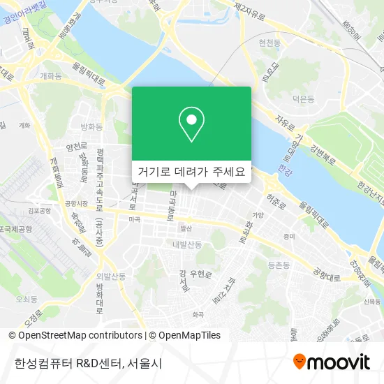 한성컴퓨터 R&D센터 지도