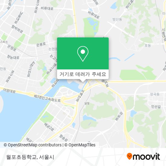 월포초등학교 지도