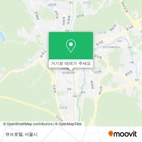큐브호텔 지도