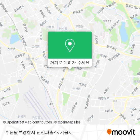 수원남부경찰서 권선파출소 지도