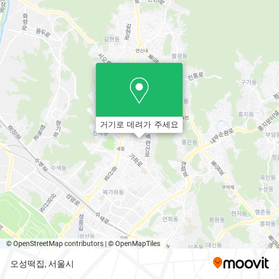 오성떡집 지도