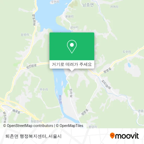 퇴촌면 행정복지센터 지도