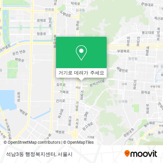 석남3동 행정복지센터 지도