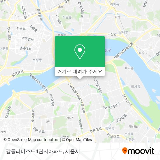 강동리버스트4단지아파트 지도