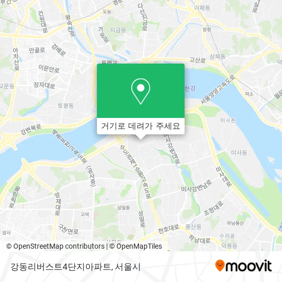 강동리버스트4단지아파트 지도