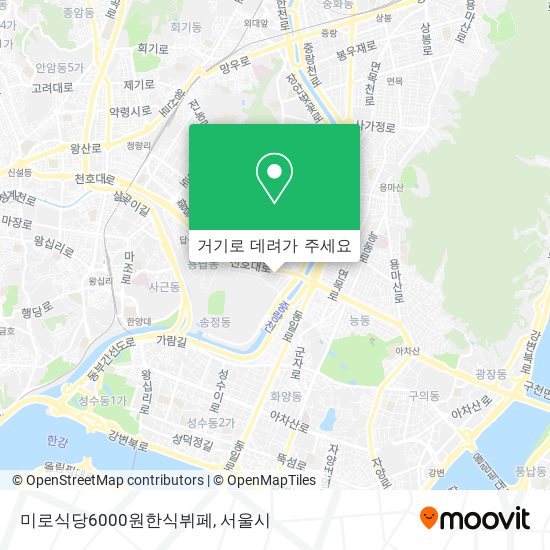 미로식당6000원한식뷔페 지도