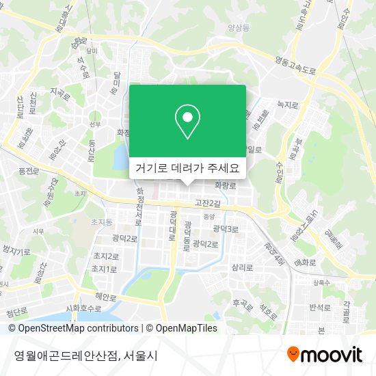 영월애곤드레안산점 지도
