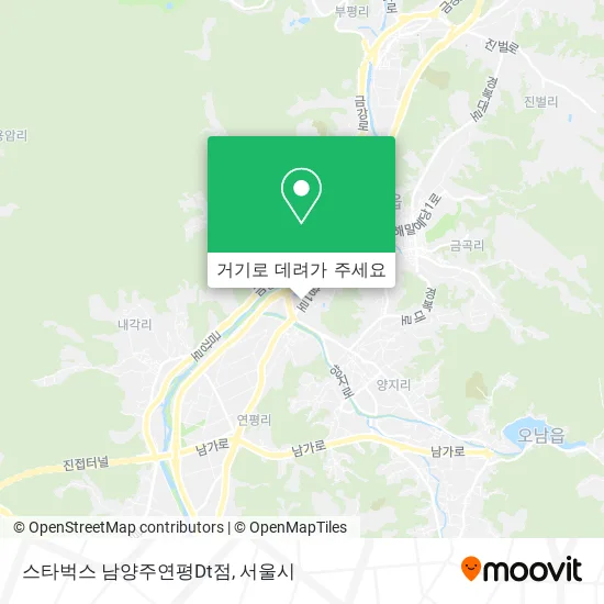 스타벅스 남양주연평Dt점 지도