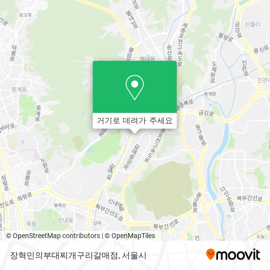 장혁민의부대찌개구리갈매점 지도