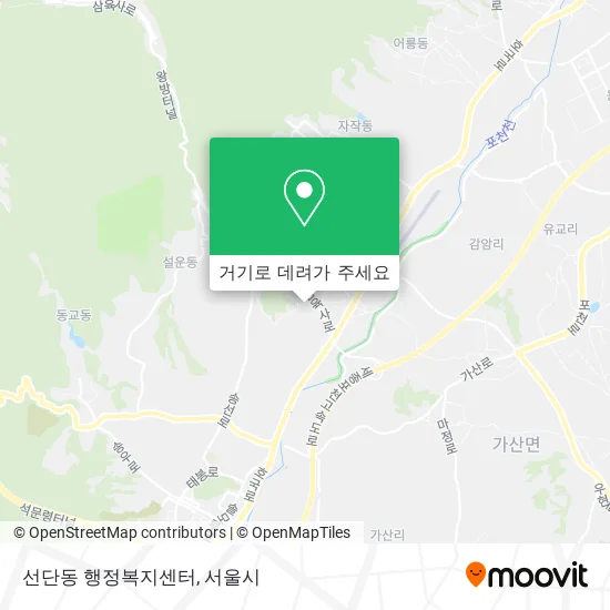 선단동 행정복지센터 지도