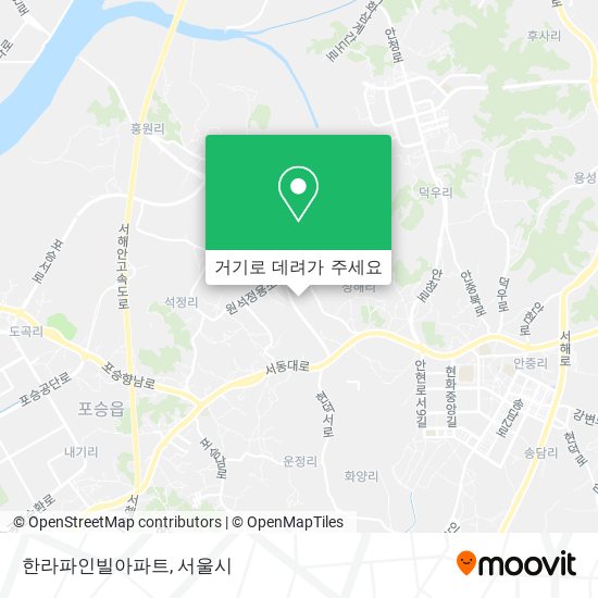 한라파인빌아파트 지도