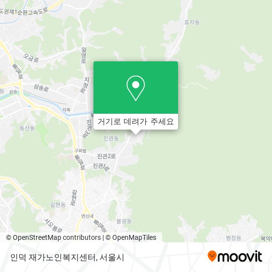 인덕 재가노인복지센터 지도