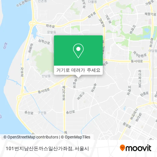 101번지남산돈까스일산가좌점 지도