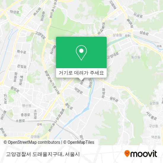 고양경찰서 도래울지구대 지도