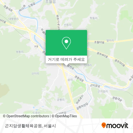 곤지암생활체육공원 지도