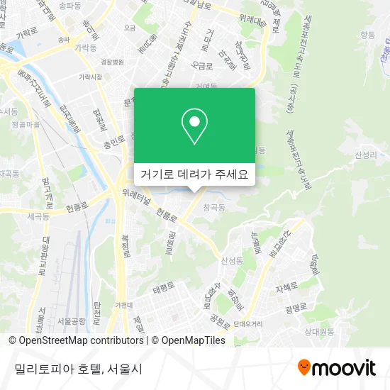밀리토피아 호텔 지도